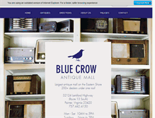 Tablet Screenshot of bluecrowantiquemall.com
